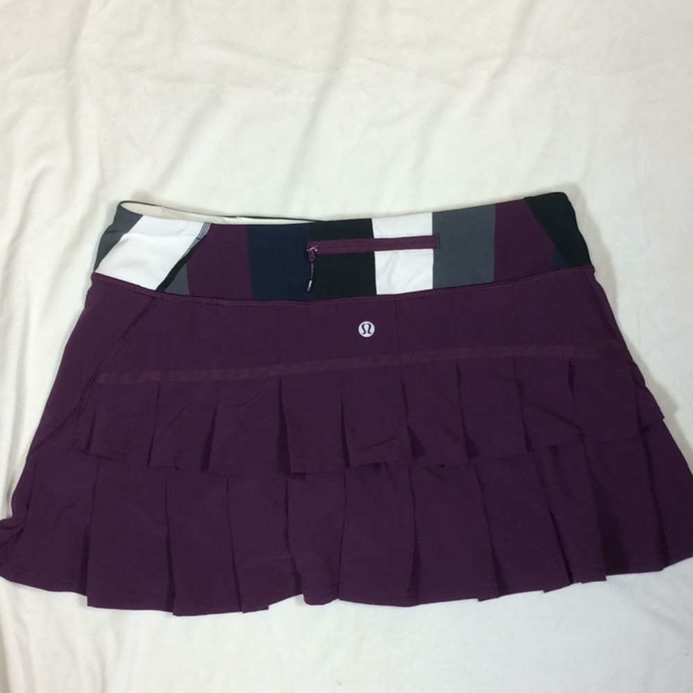 Lululemon Maroon Pace Setter Skirt